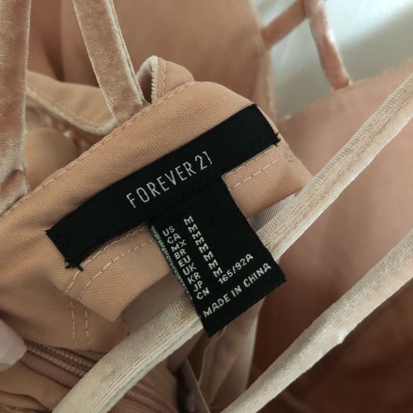 Forever 21 Pink Velvet Dress - Picture 5 of 6